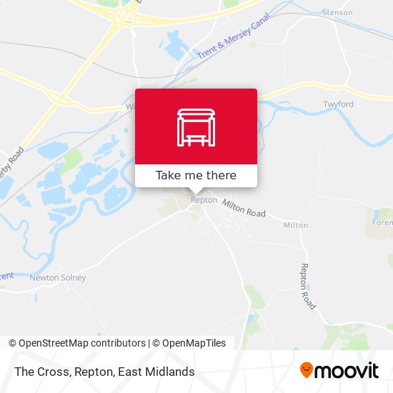 The Cross, Repton map