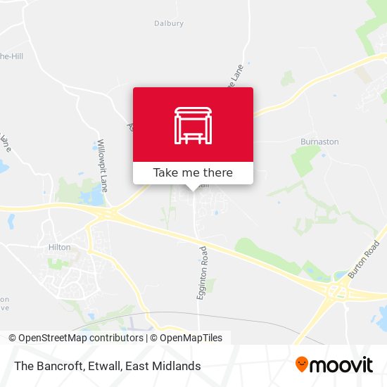 The Bancroft, Etwall map