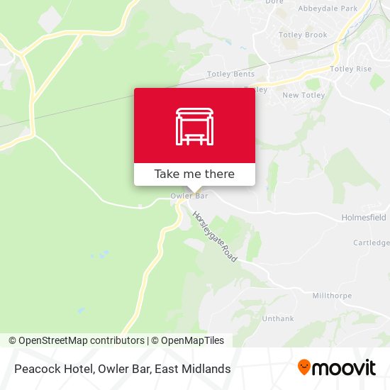 Peacock Hotel, Owler Bar map