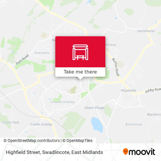 Highfield Street, Swadlincote map