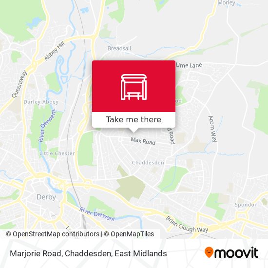 Marjorie Road, Chaddesden map