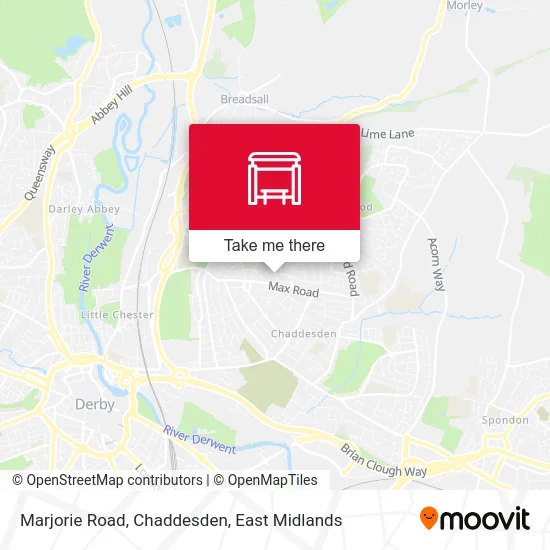Marjorie Road, Chaddesden map