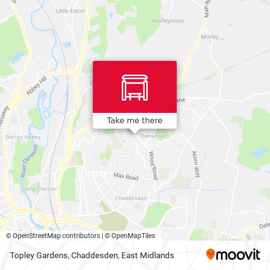 Topley Gardens, Chaddesden map