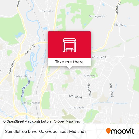 Spindletree Drive, Oakwood map