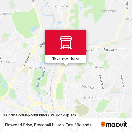 Elmwood Drive, Breadsall Hilltop map