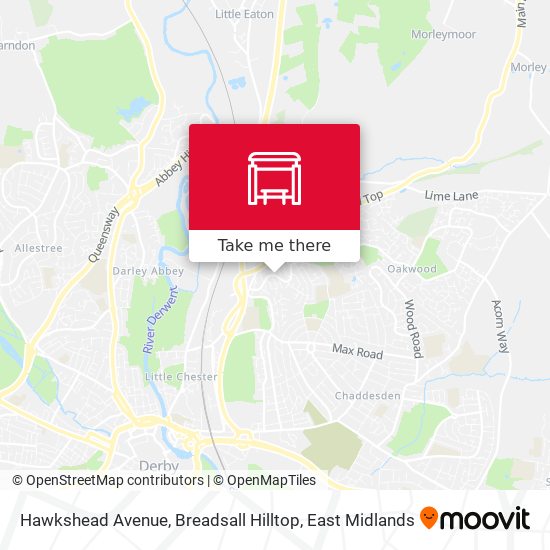 Hawkshead Avenue, Breadsall Hilltop map