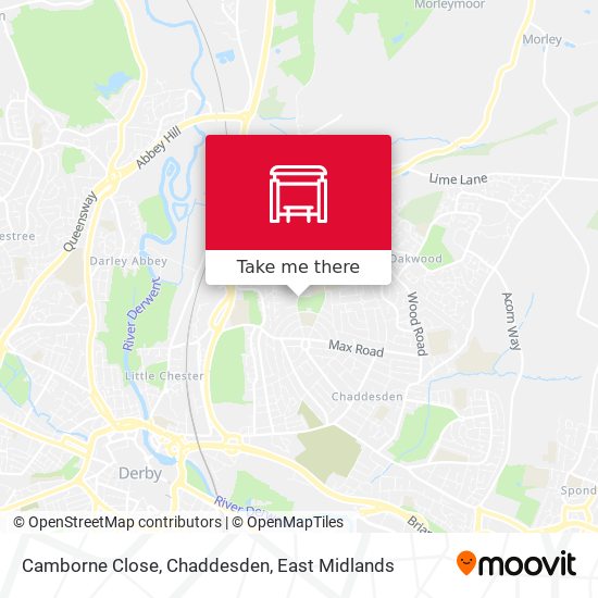 Camborne Close, Chaddesden map