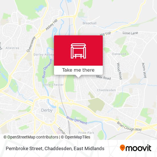 Pembroke Street, Chaddesden map