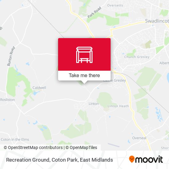 Recreation Ground, Coton Park map