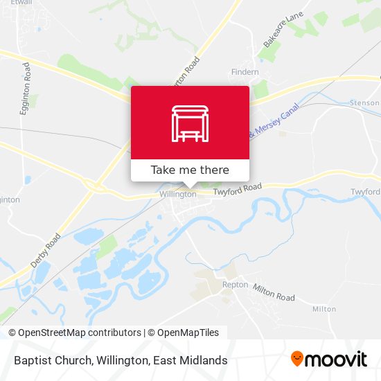 Baptist Church, Willington map