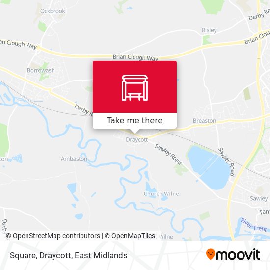 Square, Draycott map