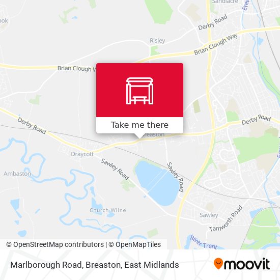 Marlborough Road, Breaston map