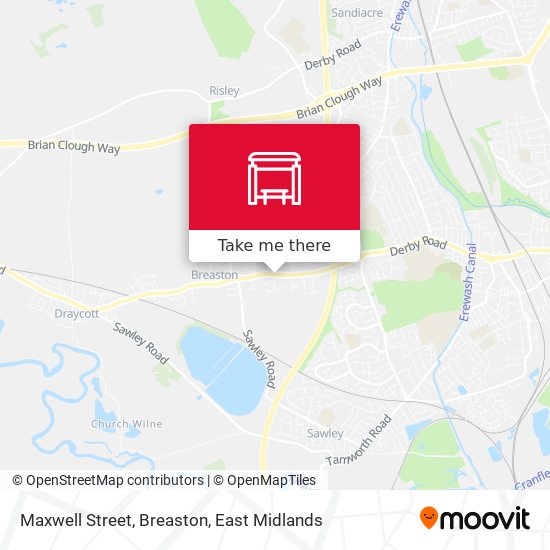 Maxwell Street, Breaston map