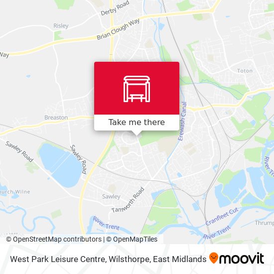 West Park Leisure Centre, Wilsthorpe map