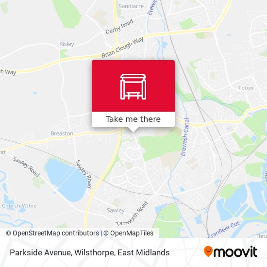 Parkside Avenue, Wilsthorpe map