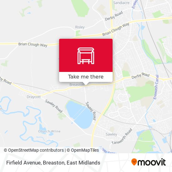 Firfield Avenue, Breaston map