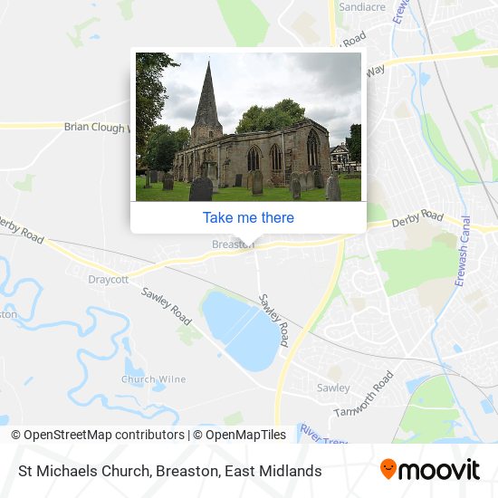 St Michaels Church, Breaston map