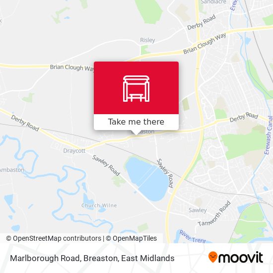 Marlborough Road, Breaston map
