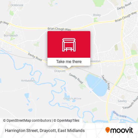 Harrington Street, Draycott map