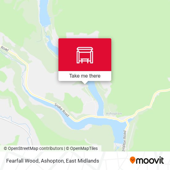 Fearfall Wood, Ashopton map