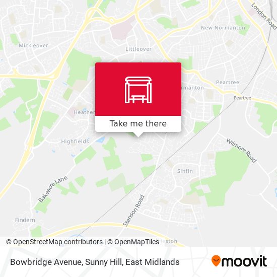 Bowbridge Avenue, Sunny Hill map