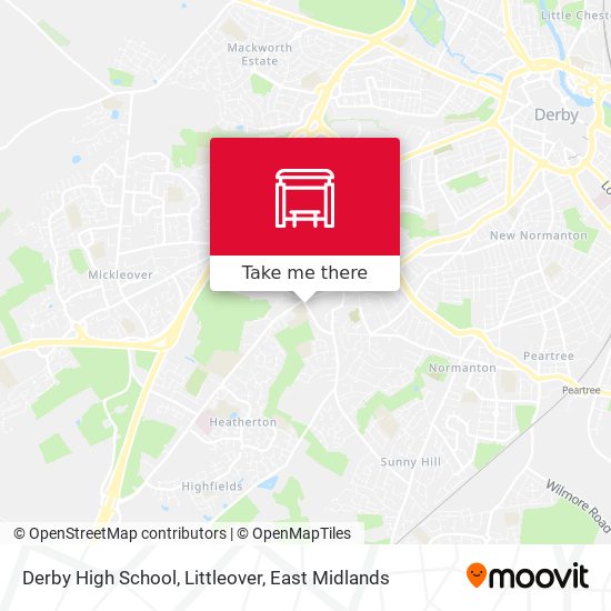 Derby High School, Littleover map