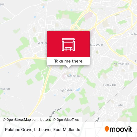 Palatine Grove, Littleover map