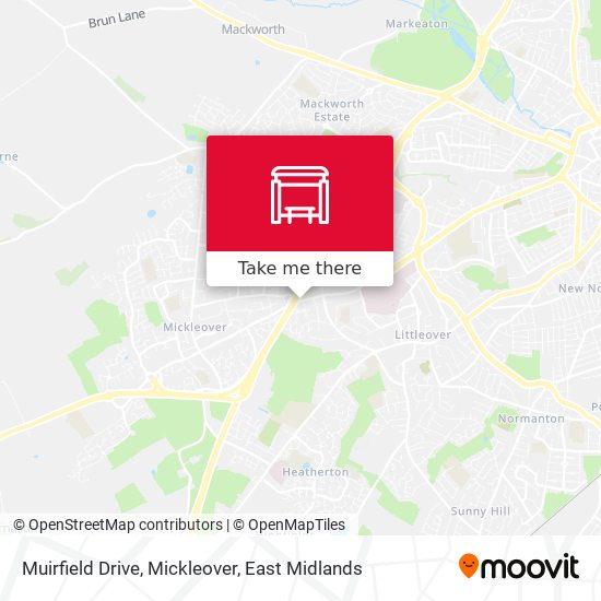 Muirfield Drive, Mickleover map