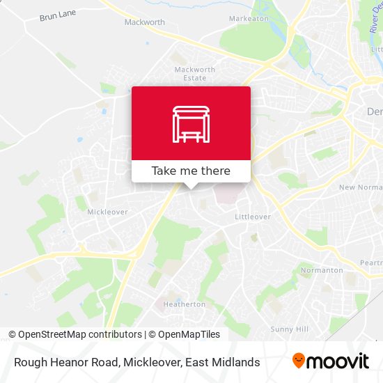 Rough Heanor Road, Mickleover map