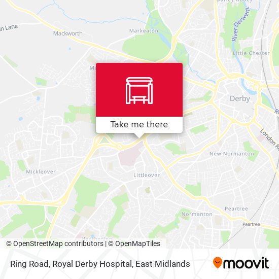 Ring Road, Royal Derby Hospital map