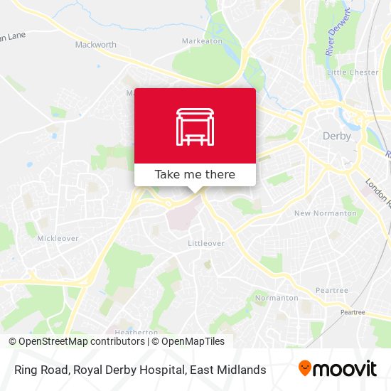 Ring Road, Royal Derby Hospital map