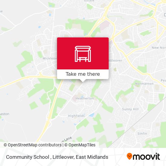 Community School , Littleover map