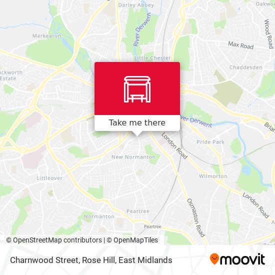 Charnwood Street, Rose Hill map