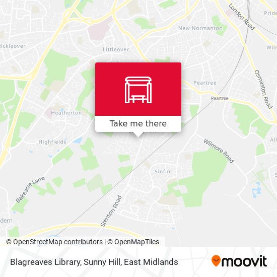 Blagreaves Library, Sunny Hill map