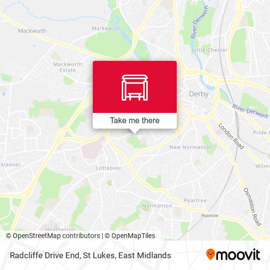 Radcliffe Drive End, St Lukes map