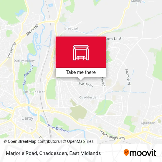 Marjorie Road, Chaddesden map