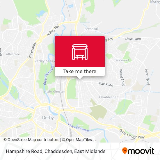 Hampshire Road, Chaddesden map