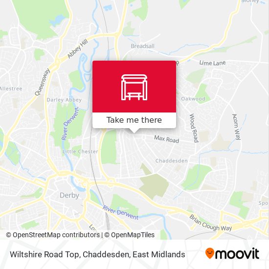Wiltshire Road Top, Chaddesden map
