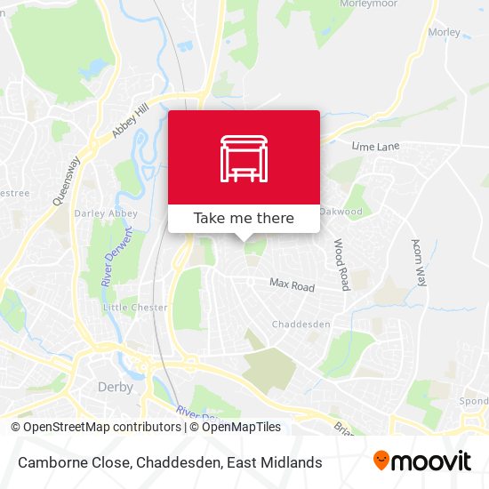 Camborne Close, Chaddesden map
