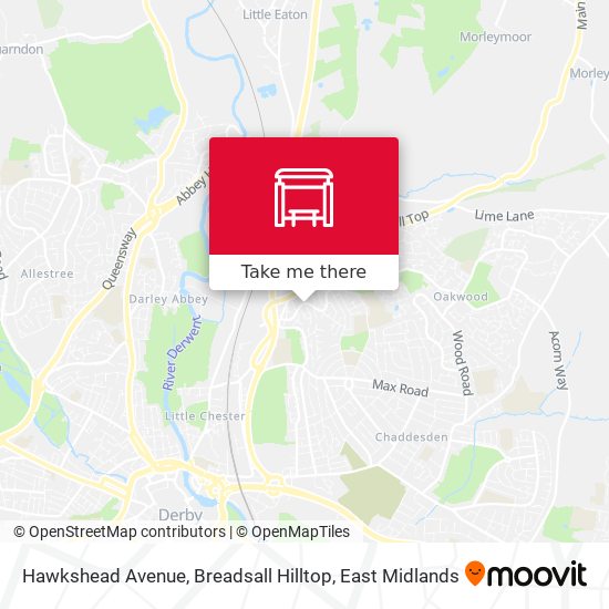 Hawkshead Avenue, Breadsall Hilltop map