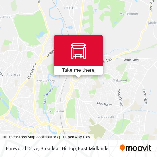 Elmwood Drive, Breadsall Hilltop map