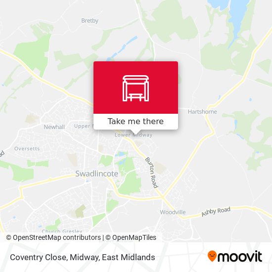 Coventry Close, Midway map
