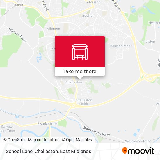 School Lane, Chellaston map