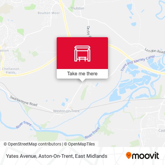 Yates Avenue, Aston-On-Trent map