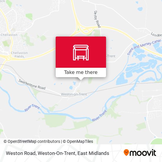 Weston Road, Weston-On-Trent map