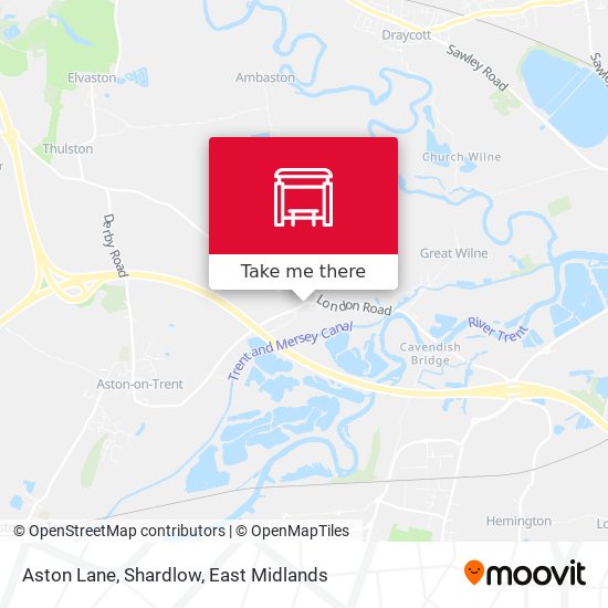 Aston Lane, Shardlow map