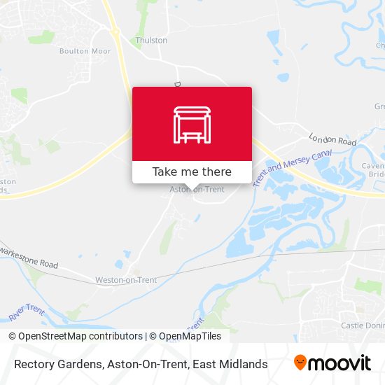 Rectory Gardens, Aston-On-Trent map