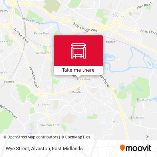 Wye Street, Alvaston map