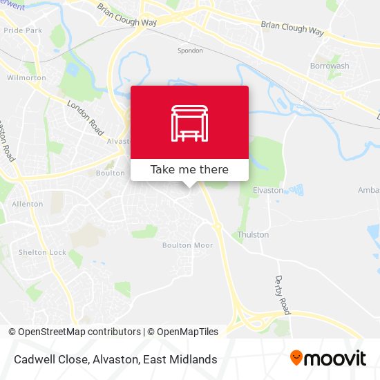 Cadwell Close, Alvaston map