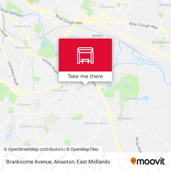Branksome Avenue, Alvaston map